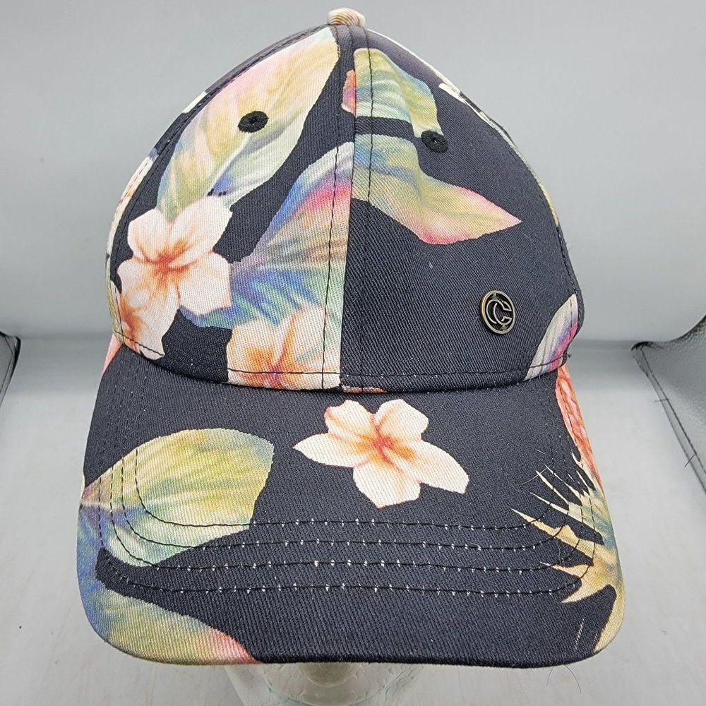 Chaos Floral Tat Cap Black Adjustable Outdoors Aloha Hawaiian Casual